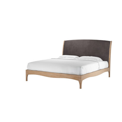 Emilia Super King Bed in Shale Aquaclean Clever Velvet