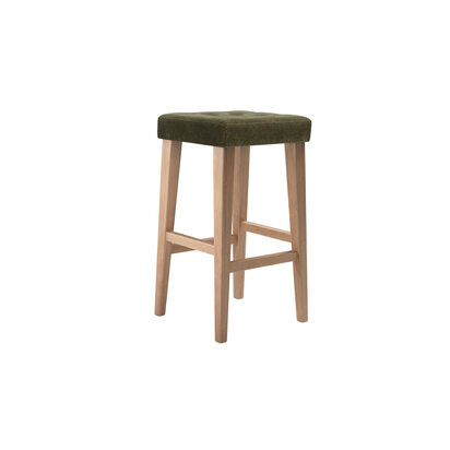 Buttons Bar Stool in Juniper Aquaclean Clever Chenille
