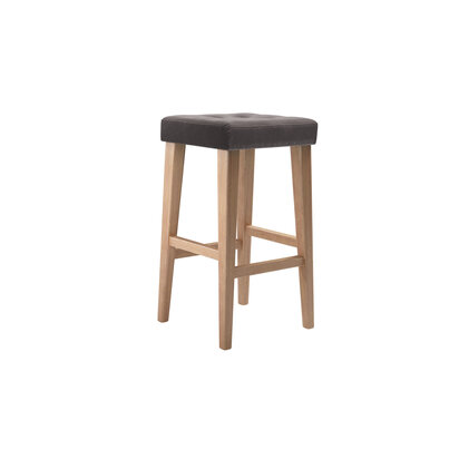 Buttons Bar Stool in Shale Aquaclean Clever Velvet
