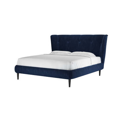Audrey Super King Bed in Port Royal Aquaclean Clever Chenille