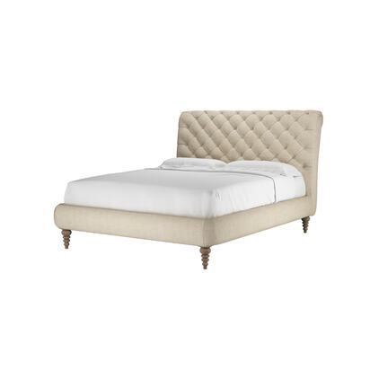 Knightsbridge without Footboard King Bed in Chantilly Aquaclean Clever Chenille