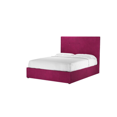 Avery 130cm King Ottoman Bed in Persian Rose Smart Velvet
