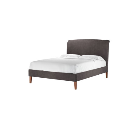 Thea King Bed in Shale Aquaclean Clever Velvet