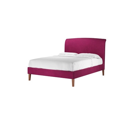 Thea King Bed in Persian Rose Smart Velvet