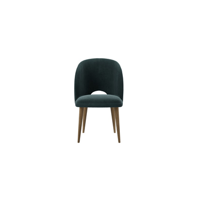 Darcy Dining Chair in Deep Forest Aquaclean Clever Velvet