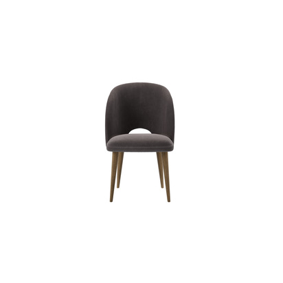 Darcy Dining Chair in Shale Aquaclean Clever Velvet