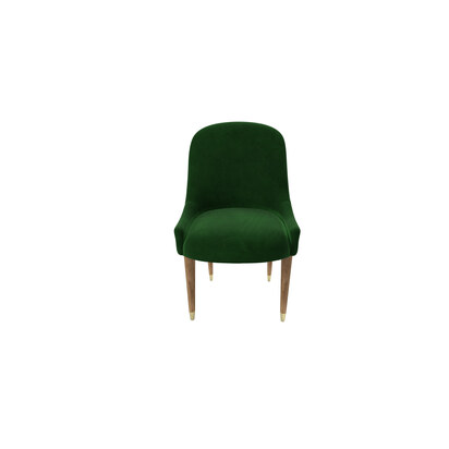 Arabella Dining Chair in Putting Green Aquaclean Clever Velvet