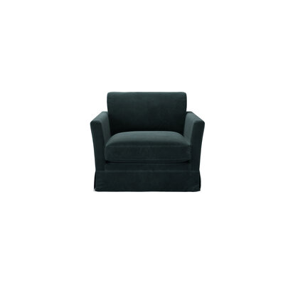 Otto Armchair in Deep Forest Aquaclean Clever Velvet