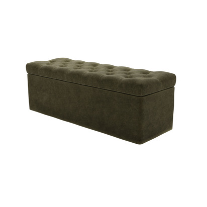 Valentin Blanket Box in Juniper Aquaclean Clever Chenille