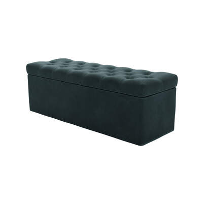 Valentin Blanket Box in Deep Forest Aquaclean Clever Velvet