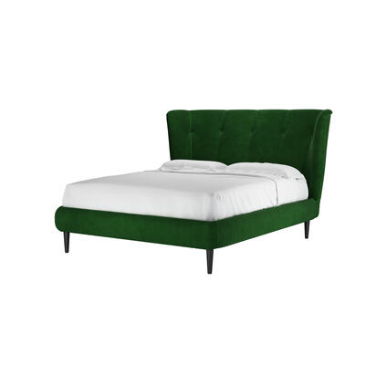 Audrey King Bed in Putting Green Aquaclean Clever Velvet