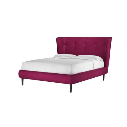 Audrey King Bed in Persian Rose Smart Velvet