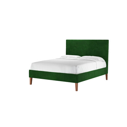 Avery 130cm King Bed in Putting Green Aquaclean Clever Velvet
