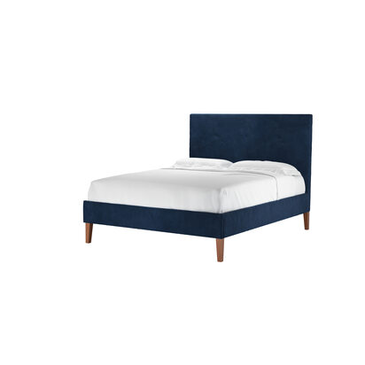 Avery 130cm King Bed in Harbour Aquaclean Clever Velvet