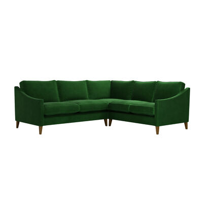 Iggy LHF 2.5 Seat w RHF 2 Seat in Putting Green Aquaclean Clever Velvet