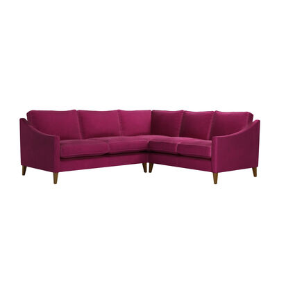 Iggy LHF 2.5 Seat w RHF 2 Seat in Persian Rose Smart Velvet