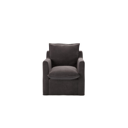 Anders Armchair in Shale Aquaclean Clever Velvet