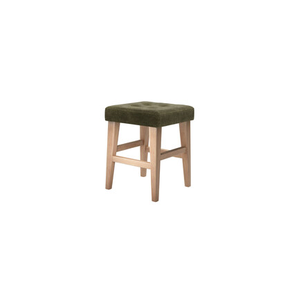 Buttons Short Stool in Juniper Aquaclean Clever Chenille