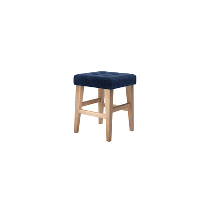 Buttons Short Stool in Port Royal Aquaclean Clever Chenille