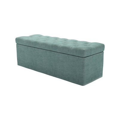Valentin Blanket Box in Sea Spray Aquaclean Clever Chenille