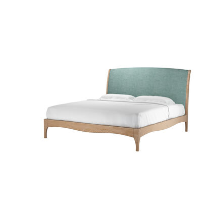 Emilia Super King Bed in Sea Spray Aquaclean Clever Chenille