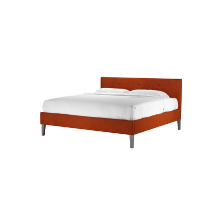 Avery 100cm Super King Bed in Brick Aquaclean Clever Velvet