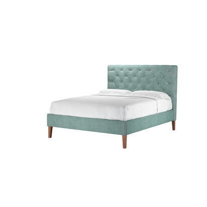 Rosalie 130cm King Bed in Sea Spray Aquaclean Clever Chenille