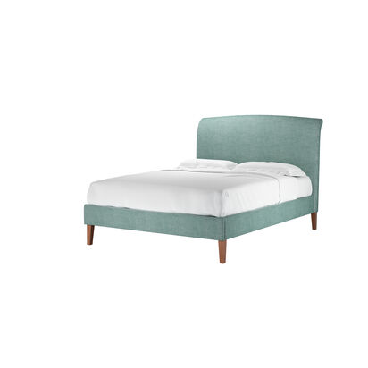 Thea King Bed in Sea Spray Aquaclean Clever Chenille