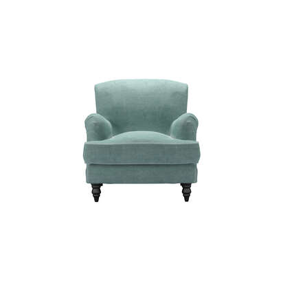 Snowdrop Armchair in Sea Spray Aquaclean Clever Chenille