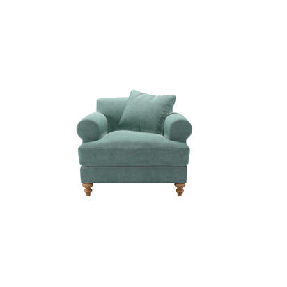 Teddy Armchair in Sea Spray Aquaclean Clever Chenille