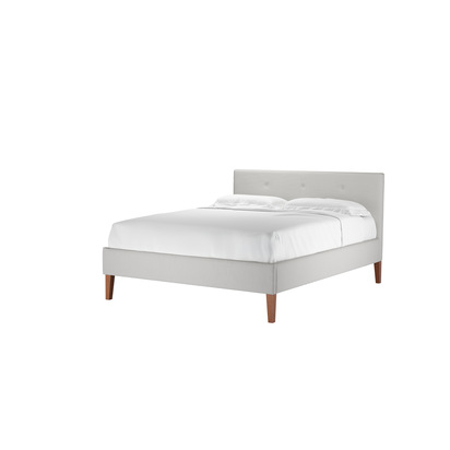 Avery 100cm King Bed in Alabaster Brushed Linen Cotton