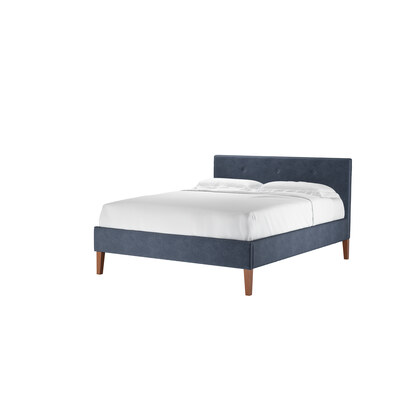 Avery 100cm King Bed in Armour Smart Velvet
