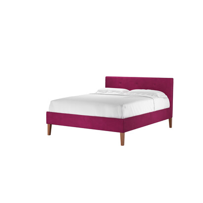 Avery 100cm King Bed in Persian Rose Smart Velvet