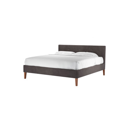 Avery 100cm Super King Bed in Shale Aquaclean Clever Velvet