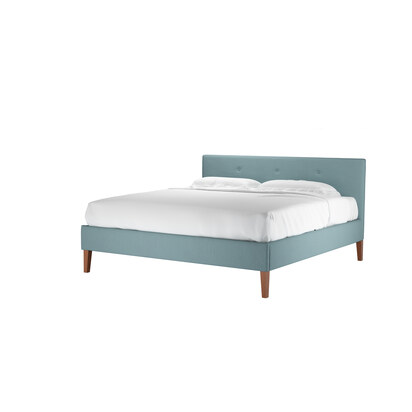 Avery 100cm Super King Bed in Lagoon Brushed Linen Cotton