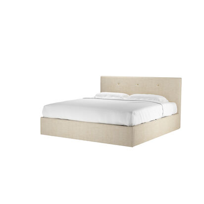 Avery 100cm Super King Ottoman Bed in Chantilly Aquaclean Clever Chenille