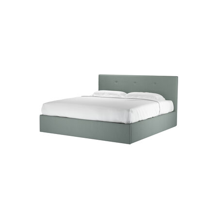 Avery 100cm Super King Ottoman Bed in Hidden Cove Brushed Linen Cotton
