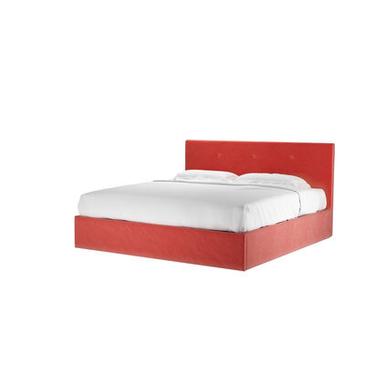 Avery 100cm Super King Ottoman Bed in Dusty Rose Cotton Matt Velvet