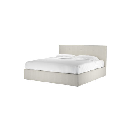 Avery 100cm Super King Ottoman Bed in Clay House Basket Weave
