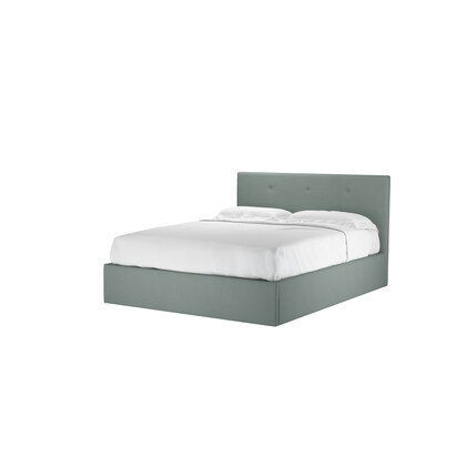 Avery 100cm King Ottoman Bed in Hidden Cove Brushed Linen Cotton