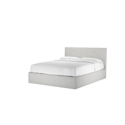 Avery 100cm King Ottoman Bed in Pumice House Basket Weave