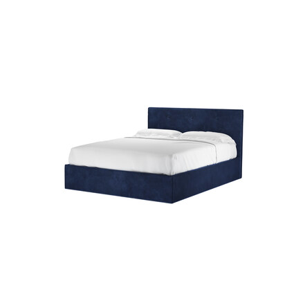 Avery 100cm King Ottoman Bed in Cruise Smart Velvet