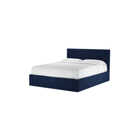 Avery 100cm King Ottoman Bed in Port Royal Aquaclean Clever Chenille