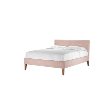 Avery 100cm King Bed in Pavilion Pink Brushstroke