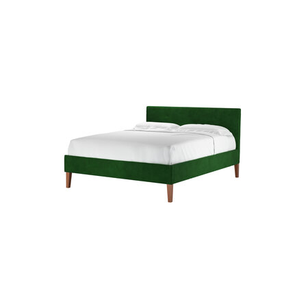 Avery 100cm King Bed in Putting Green Aquaclean Clever Velvet