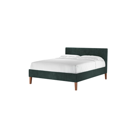 Avery 100cm King Bed in Smokey Green Cashmere Velvet