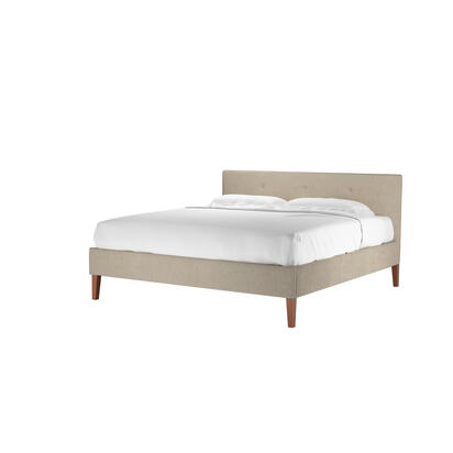 Avery 100cm Super King Bed in Cashew Baylee Viscose Linen