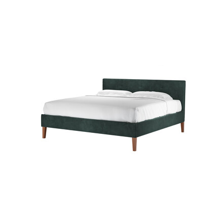 Avery 100cm Super King Bed in Smokey Green Cashmere Velvet