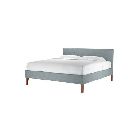 Avery 100cm Super King Bed in Cornflower Silky Jacquard Weave
