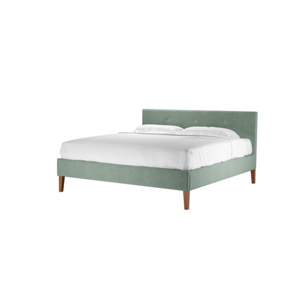 Avery 100cm Super King Bed in Sage Smart Velvet